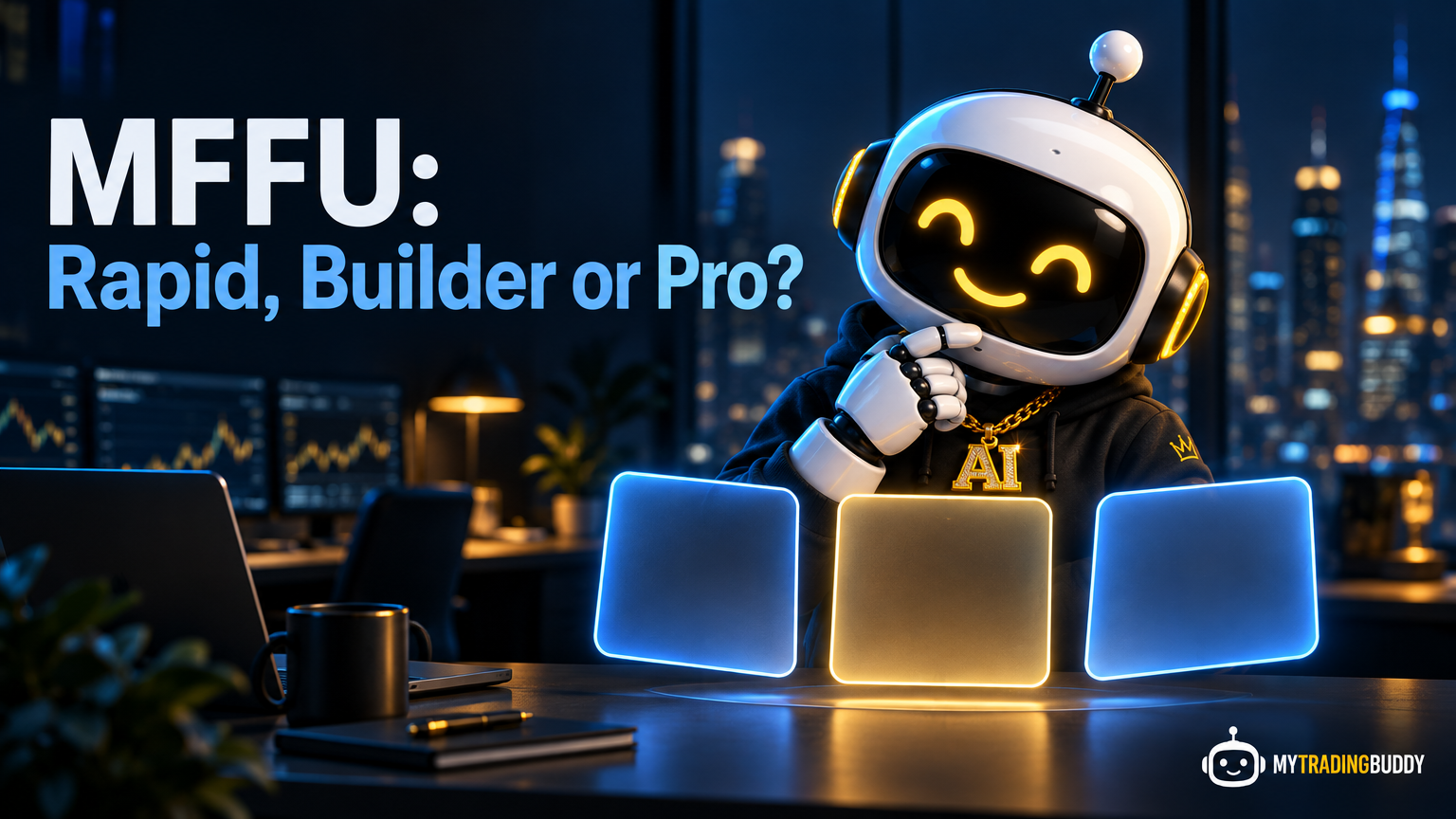 My Funded Futures payout rules for Rapid, Builder and Pro plans compared