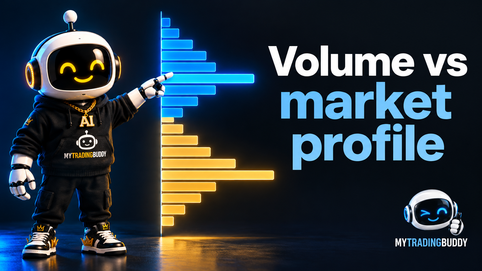 Volume Profile vs Market Profile: Volume or Time? illustrated with clearly labelled concepts.
