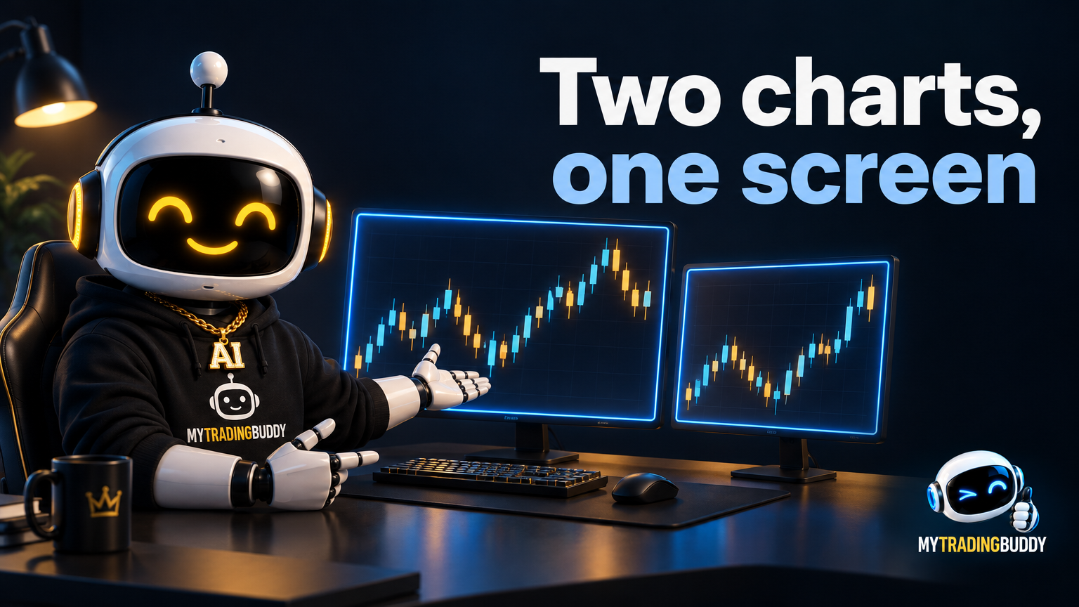 How to Put Charts Side by Side in TradingView illustrated with clearly labelled concepts.