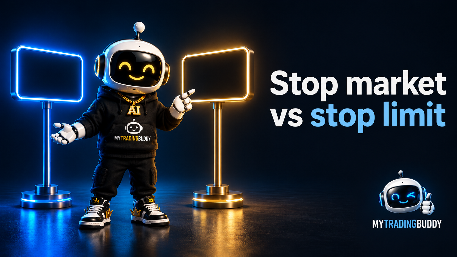 Stop Market vs Stop Limit: What Happens at the Trigger illustrated with clearly labelled concepts.