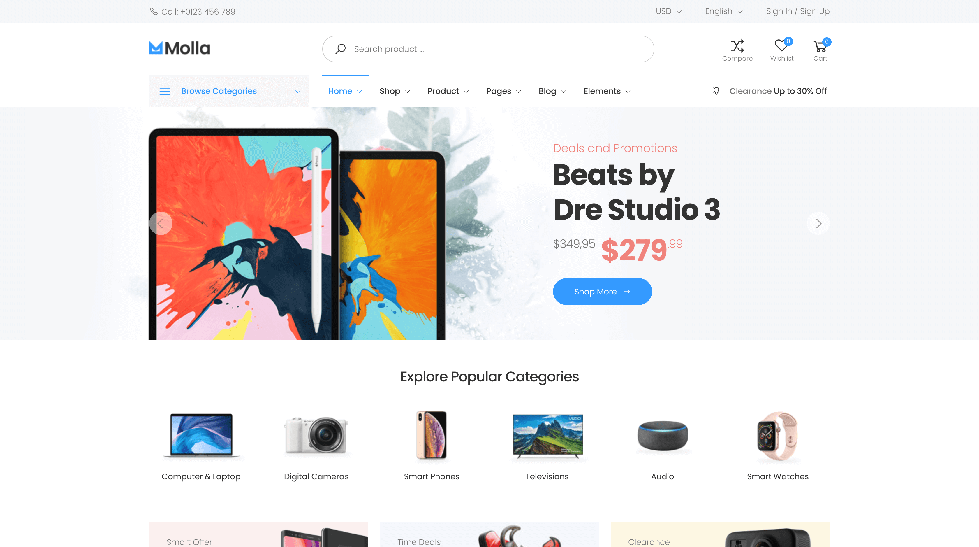 Next.js Electronic eCommerce template