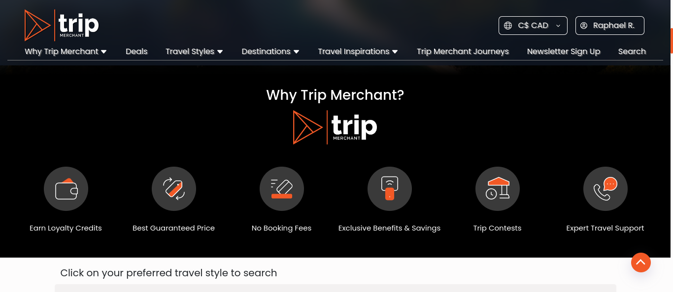 Trip Merchant Organizational Portal