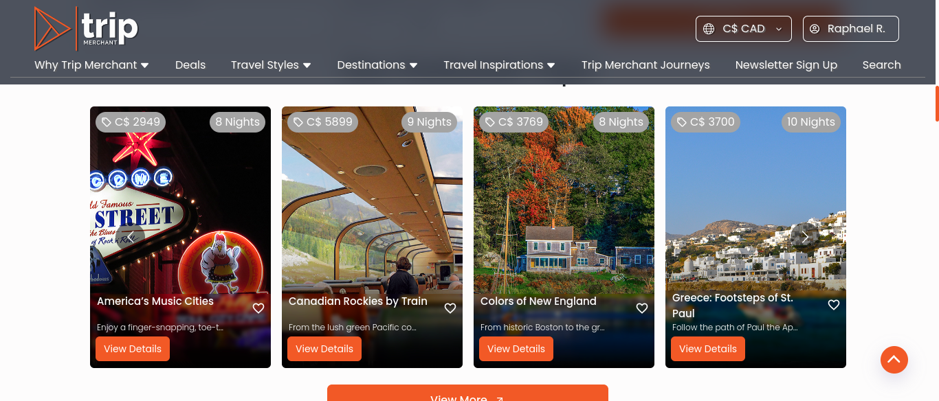 Trip Merchant Organizational Portal