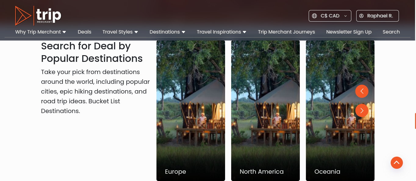 Trip Merchant Organizational Portal