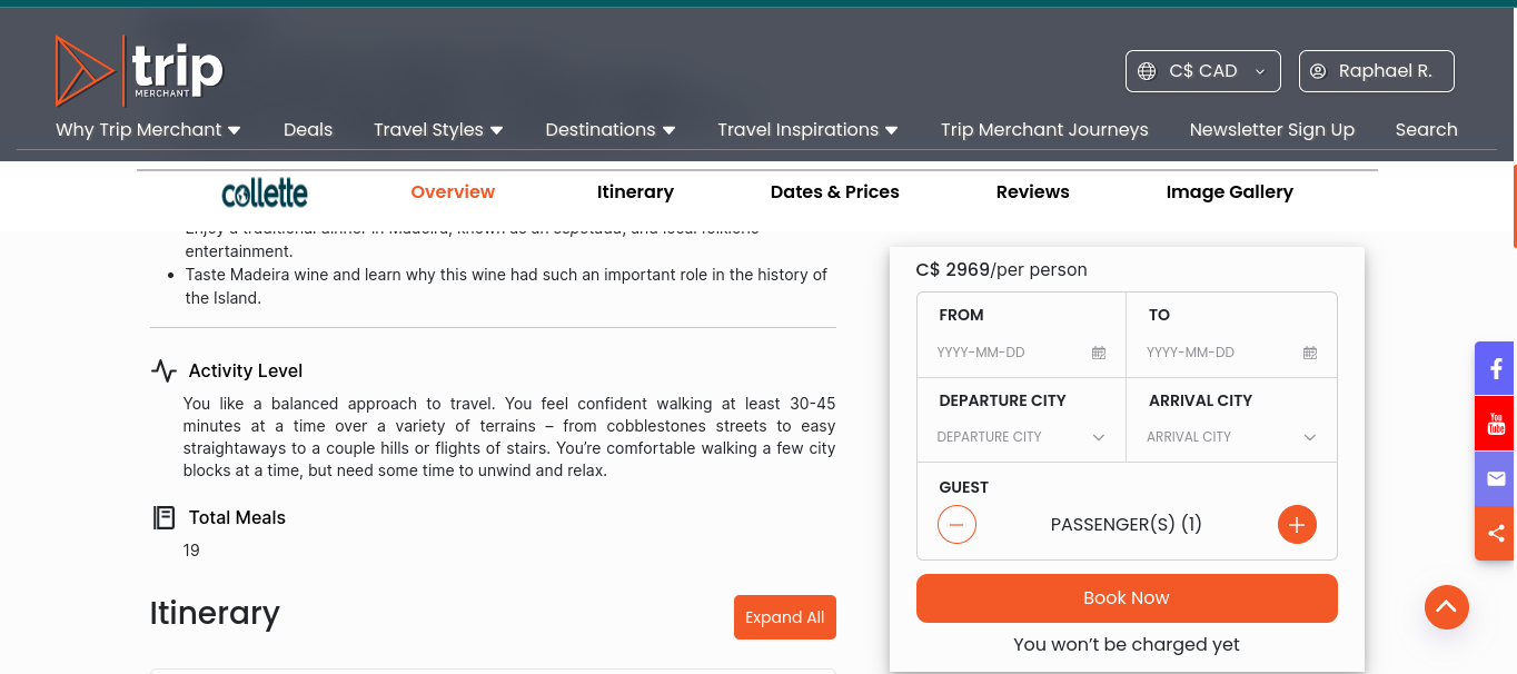 Trip Merchant Organizational Portal