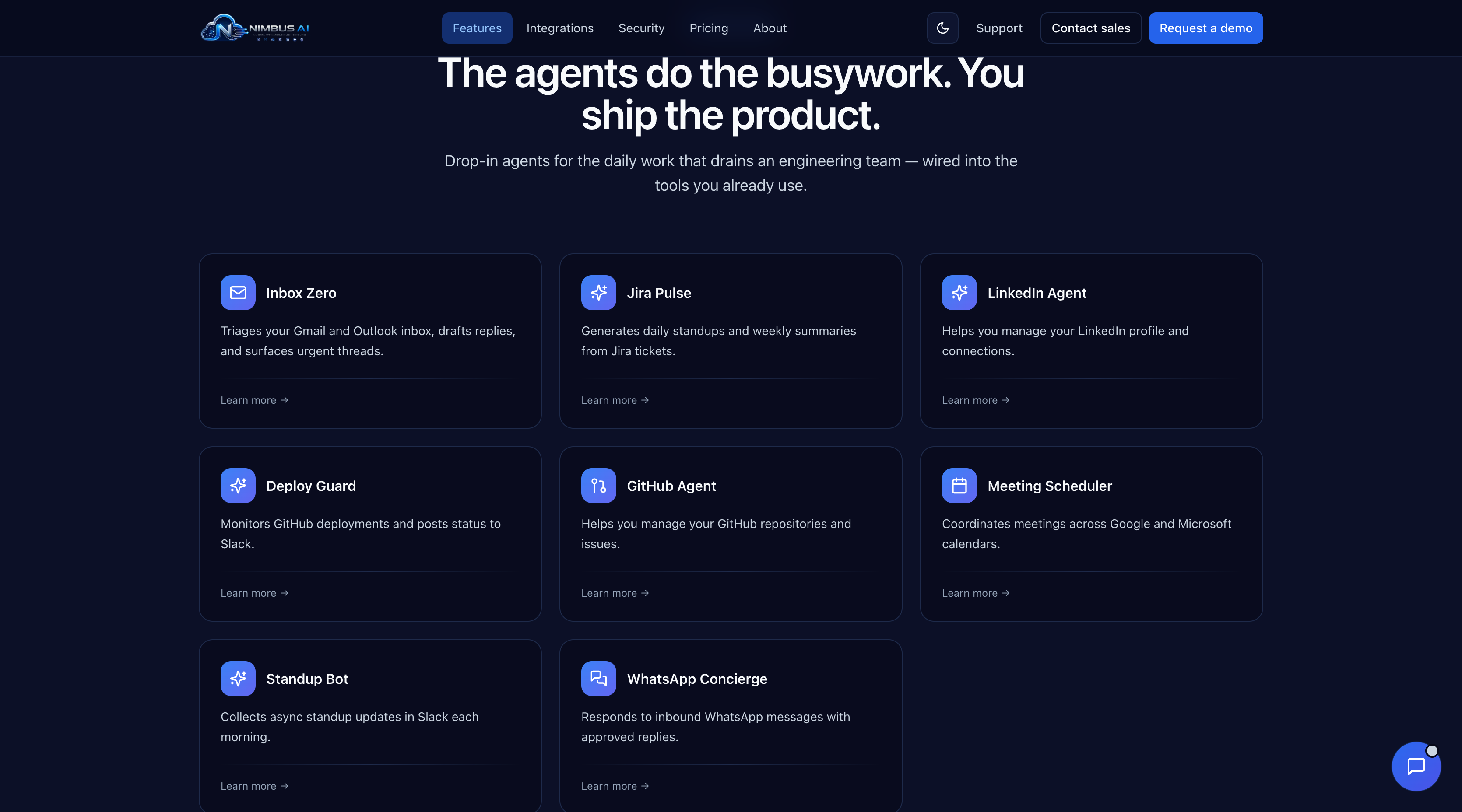  Nimbus: AI Agent Factory for Modern Teams & Professionals