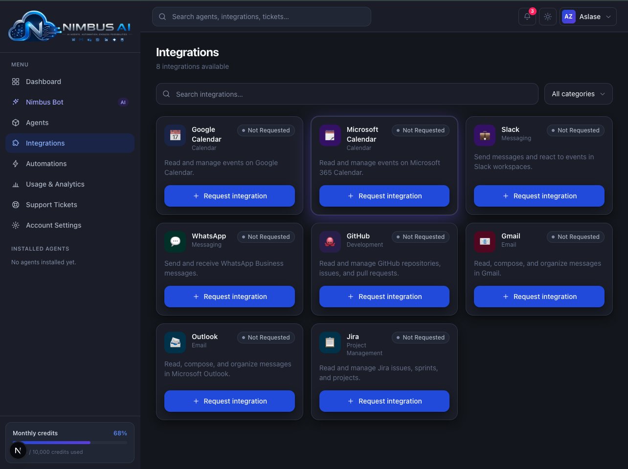  Nimbus: AI Agent Factory for Modern Teams & Professionals