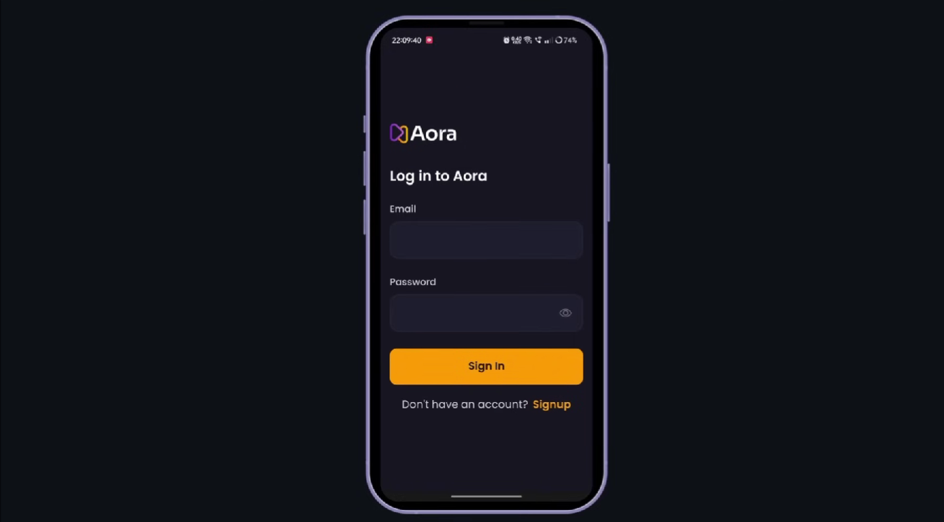 Aora — Mobile Content Sharing Application