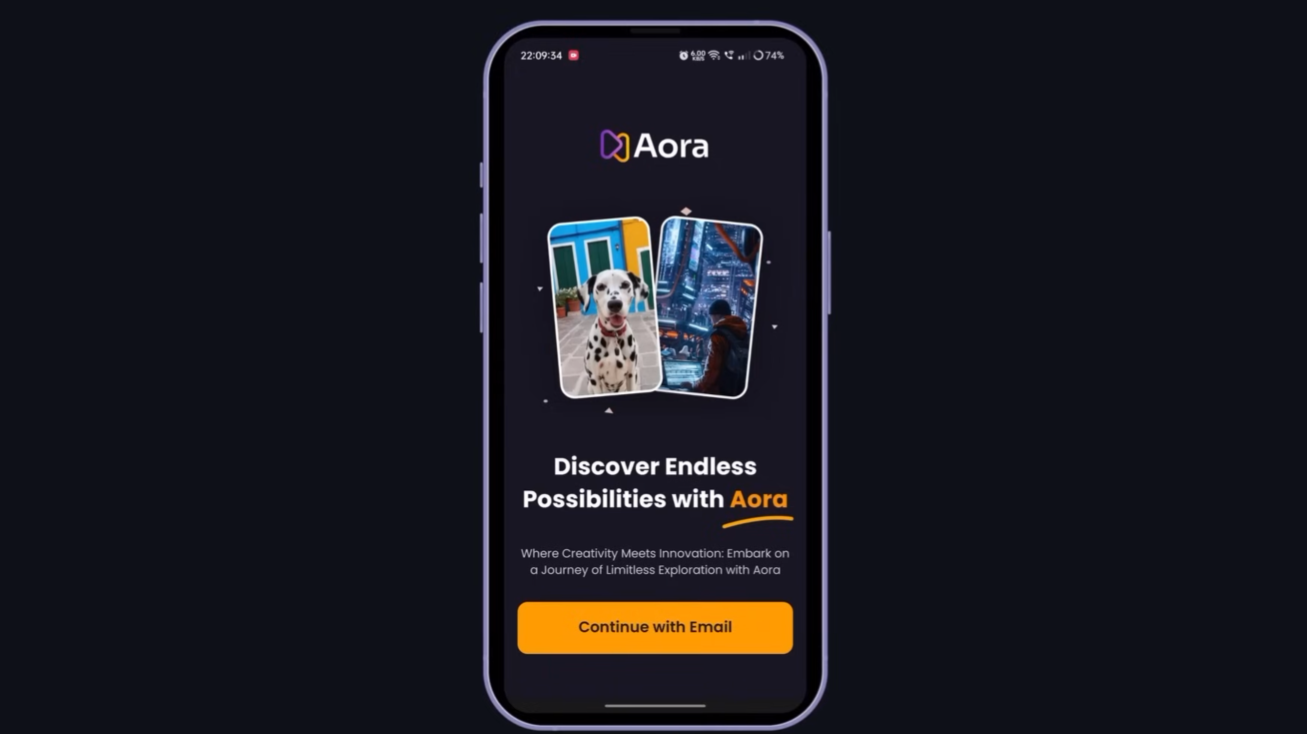 Aora — Mobile Content Sharing Application