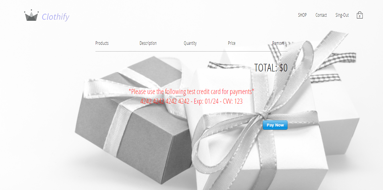 Clothify — E-Commerce Fashion Platform