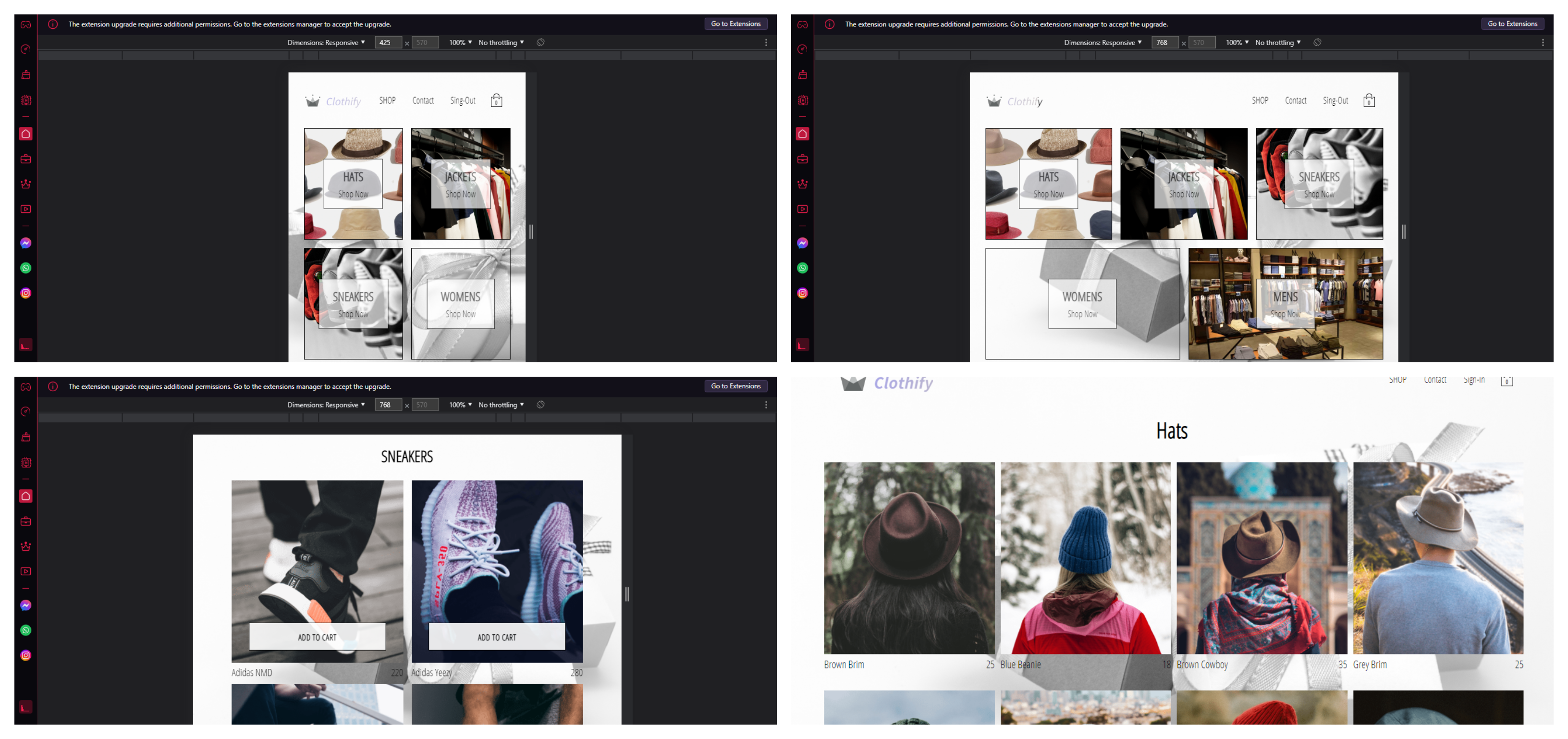 Clothify — E-Commerce Fashion Platform