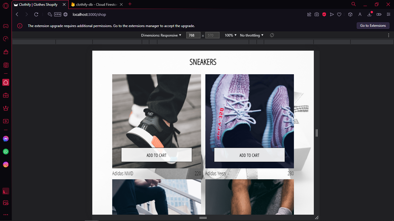 Clothify — E-Commerce Fashion Platform