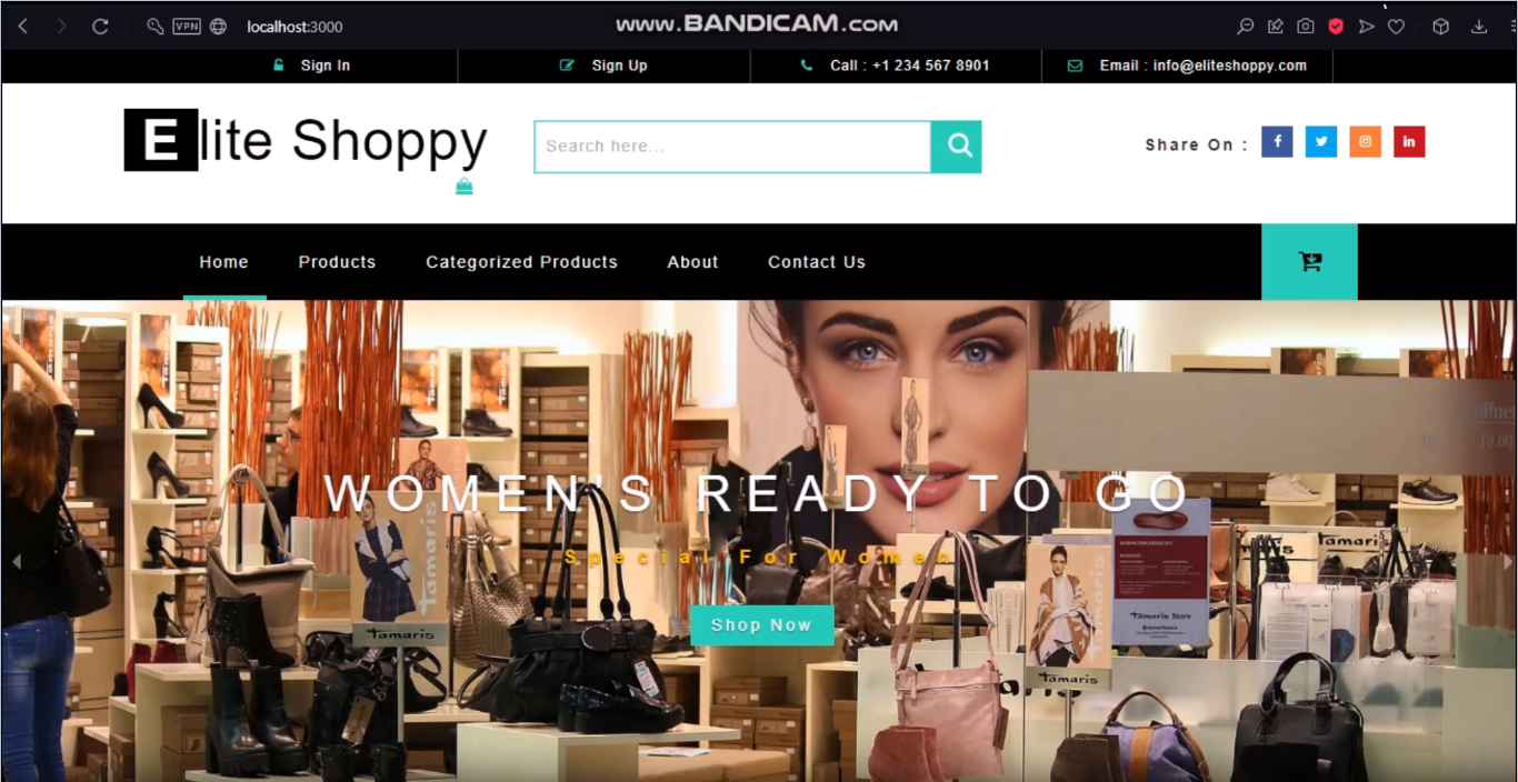 EliteShoppy — Modern E-Commerce Shopping Hub