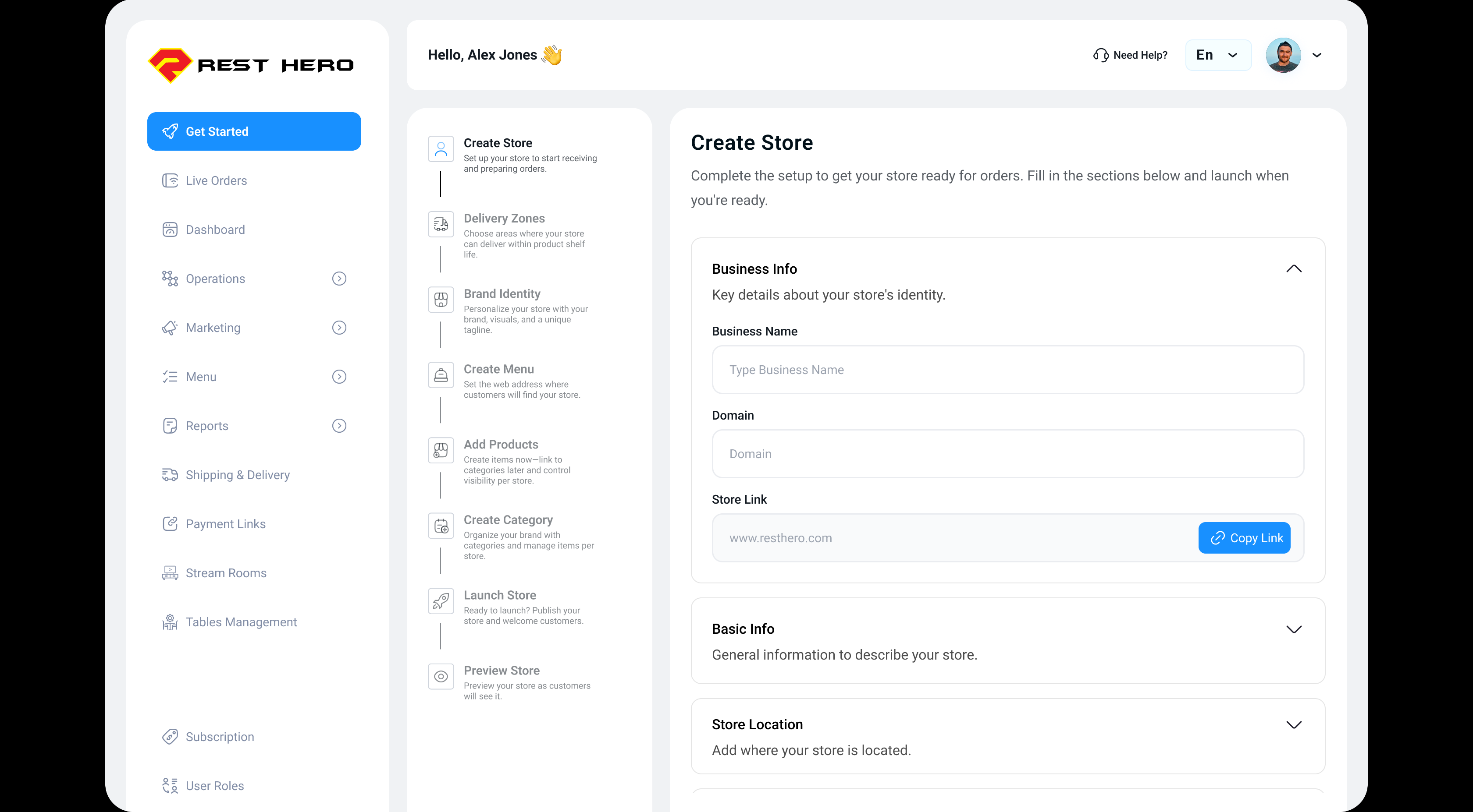 RestHero — Social Commerce & SaaS Ordering Platform