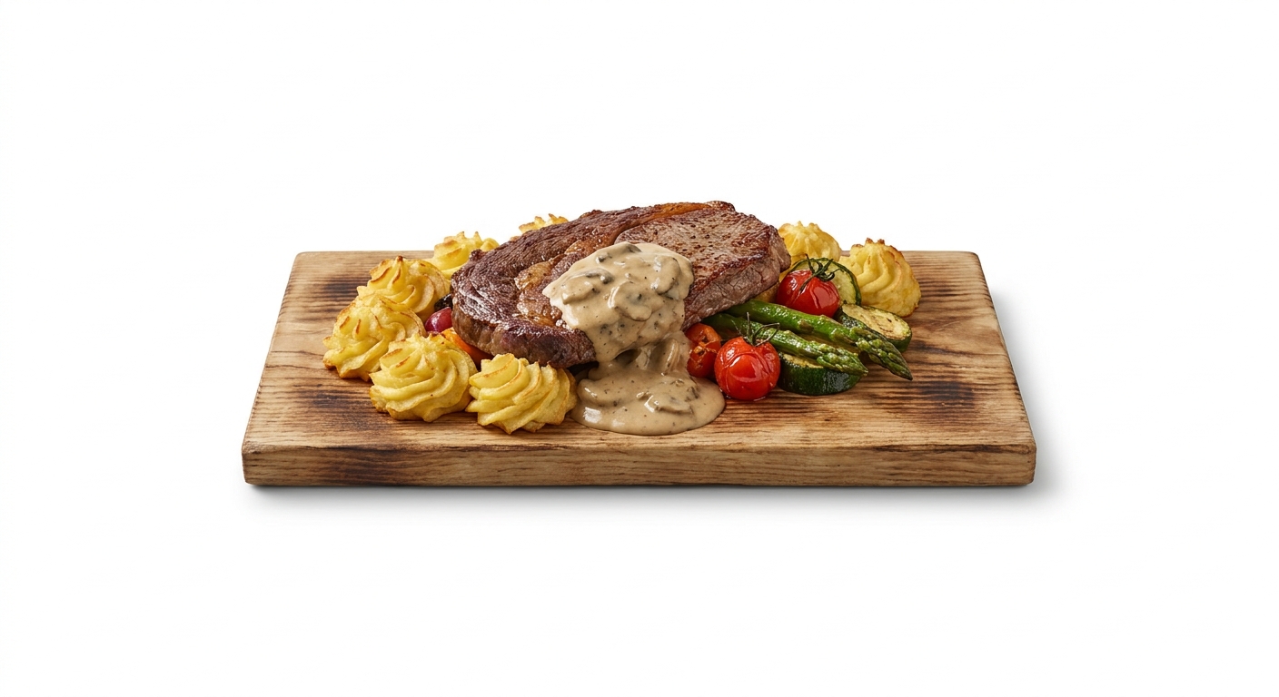 Entrecôte on a Plank