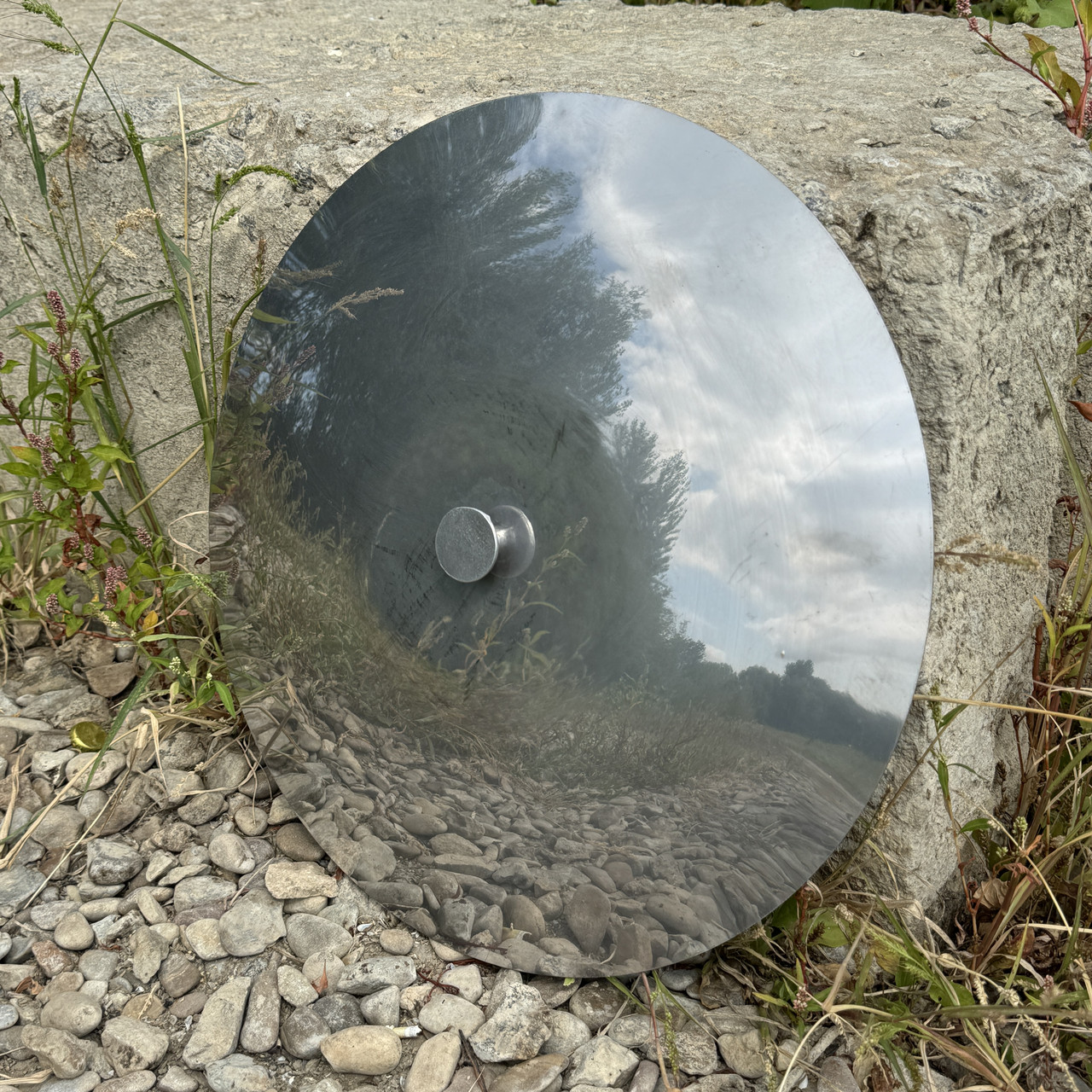 Сковорода з диска 40 см із кришкою нержавійкою та підставкою для вогню на розбірних ногах 1м - зображення 5