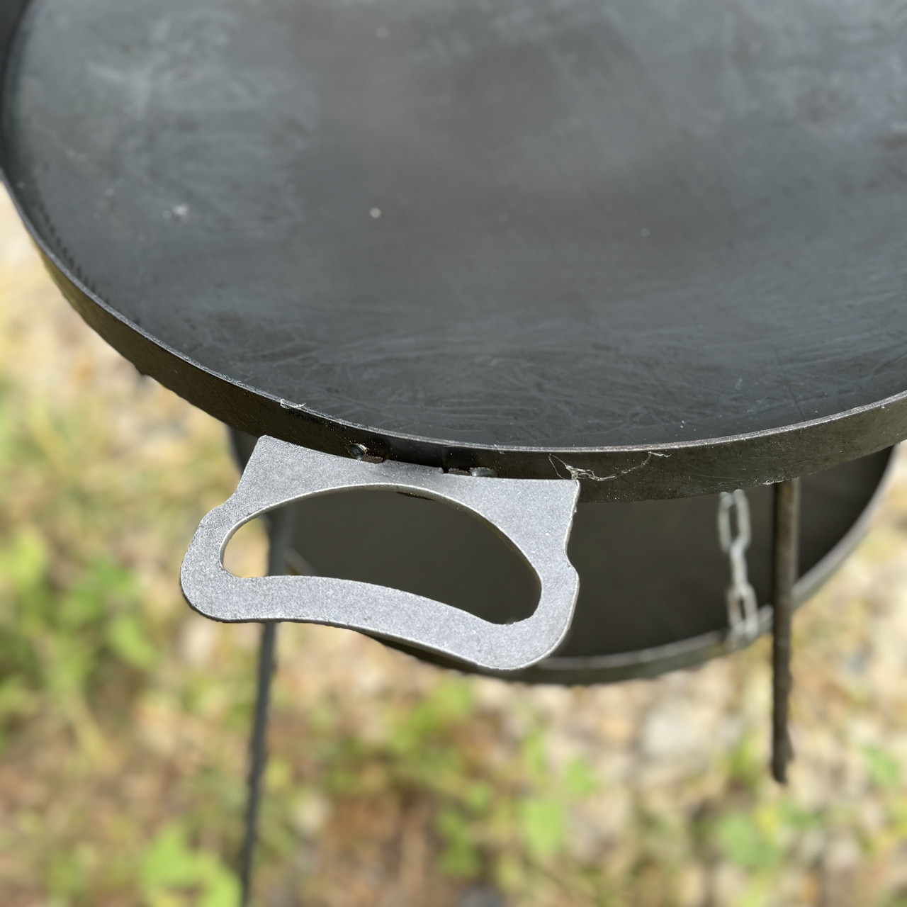 Сковорода з диска 60 см із кришкою нержавійкою, підставкоюдля вогню розбірних ногах 1м та чохолом - зображення 5