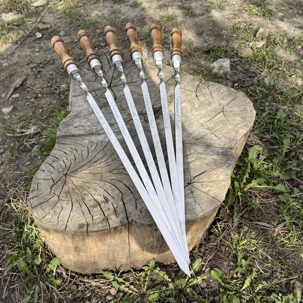 Шампура с деревянной ручкой 6шт - зображення 2