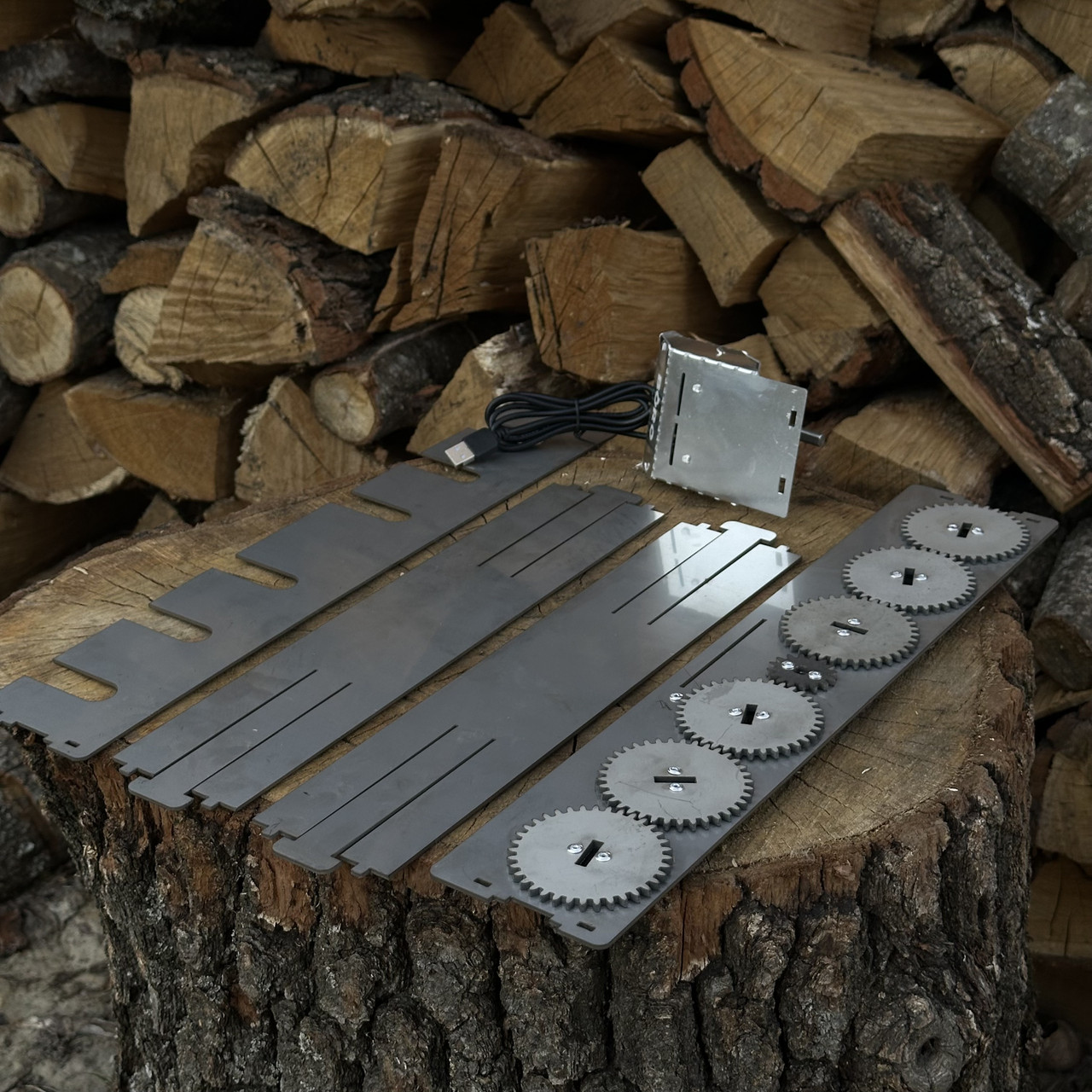 Автоматична шашличниця на 8 шампурів з нержавійки - зображення 3