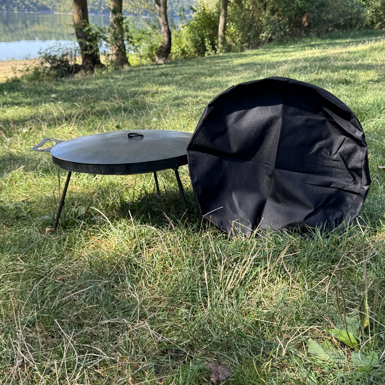 Сковорідка з диску 30см з кришкою та чохлом