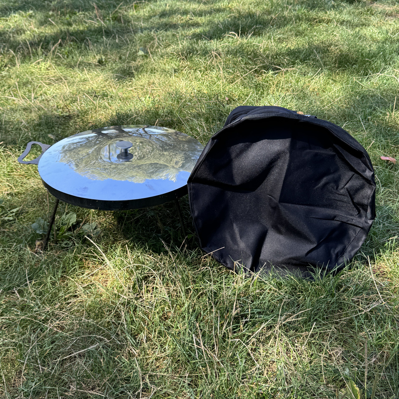 Сковорідка з диску 60 см з кришкою нержавійкою та чохлом