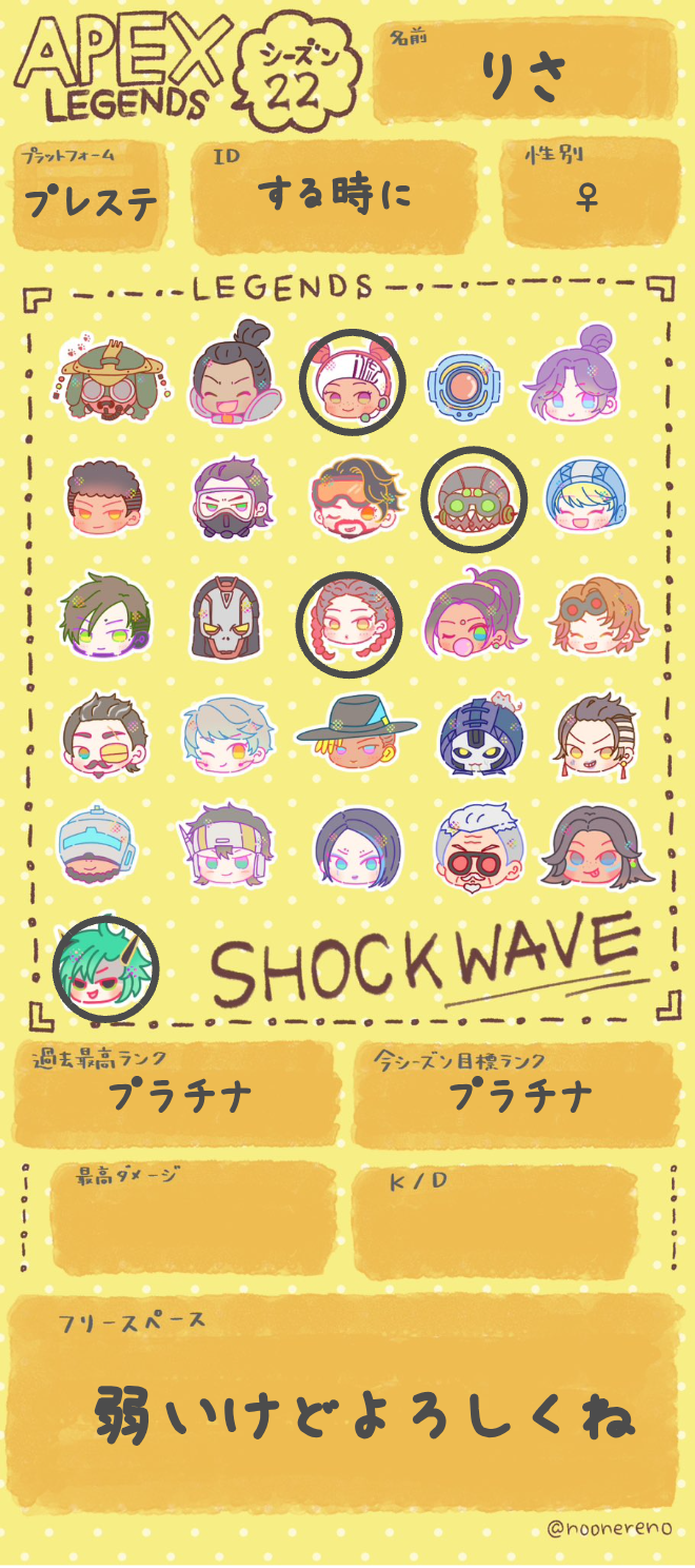 りささんの自己紹介カード