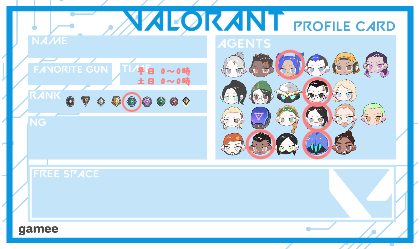 さんの自己紹介カード