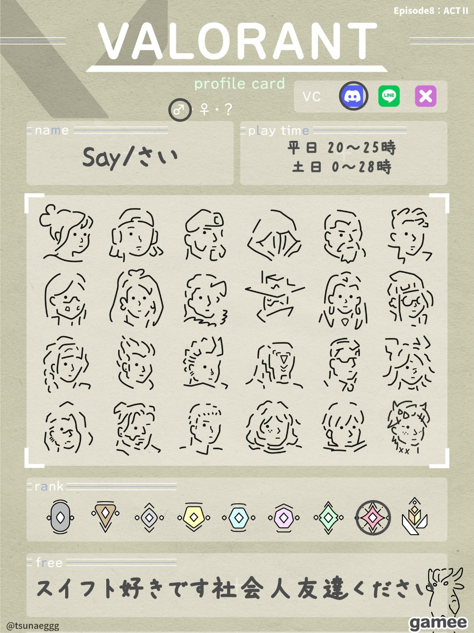 Say/さいさんの自己紹介カード