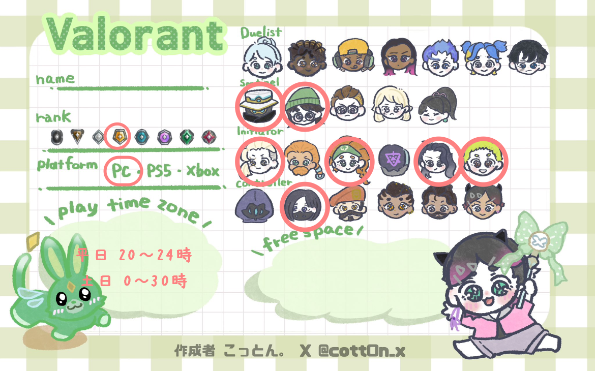 さんの自己紹介カード