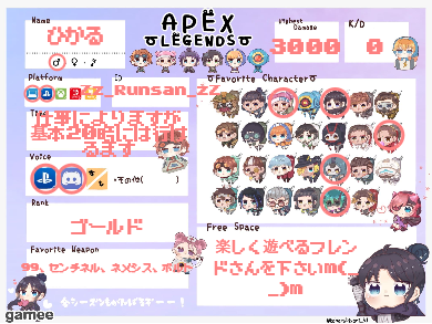 ひかるさんの自己紹介カード