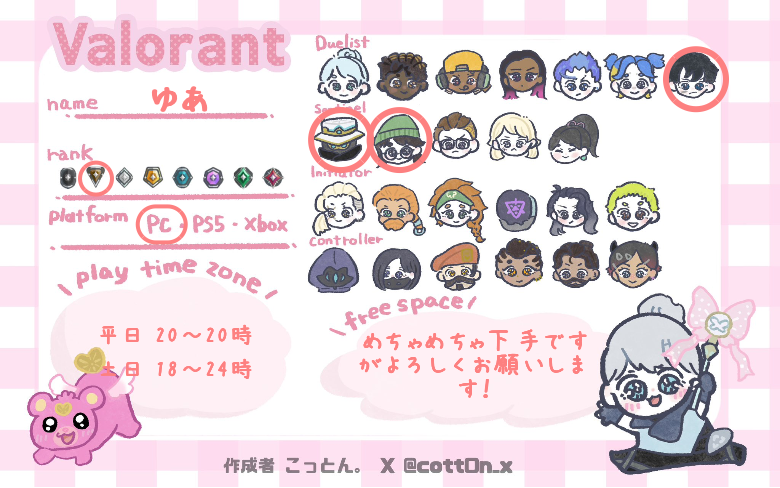 ゆあさんの自己紹介カード