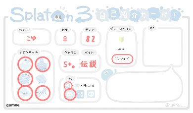 こゆさんの自己紹介カード