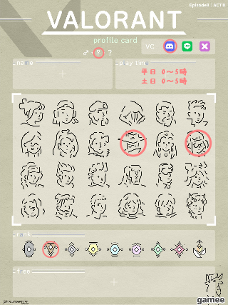 さんの自己紹介カード