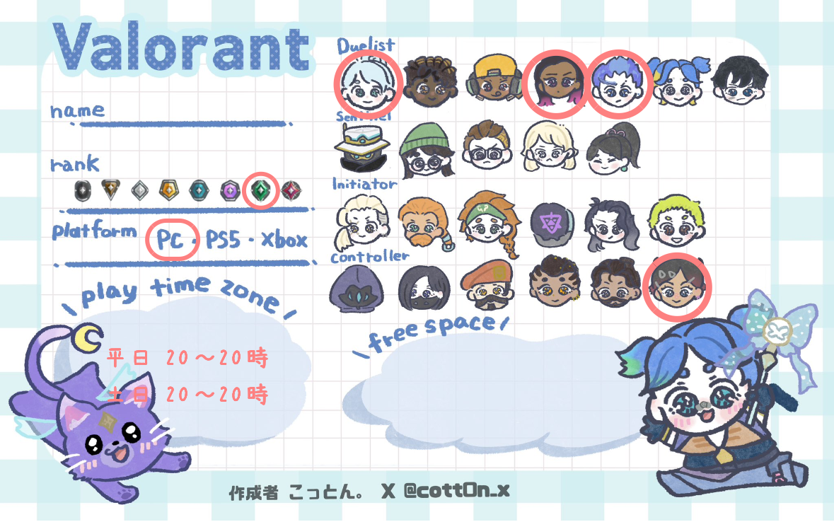 さんの自己紹介カード