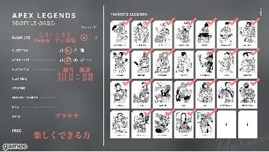 こうさんの自己紹介カード