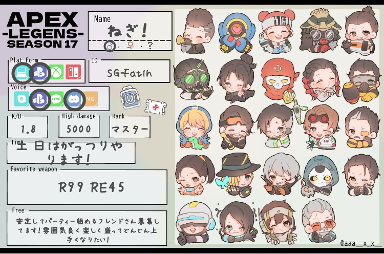 ねぎ！さんの自己紹介カード