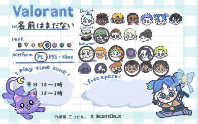 名前はまだないさんの自己紹介カード