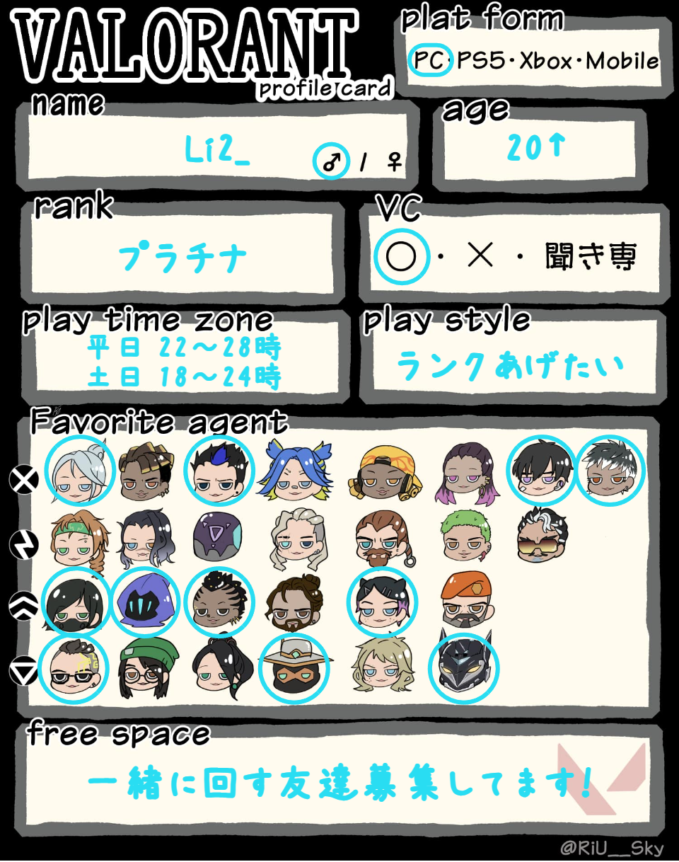 Li2_さんの自己紹介カード