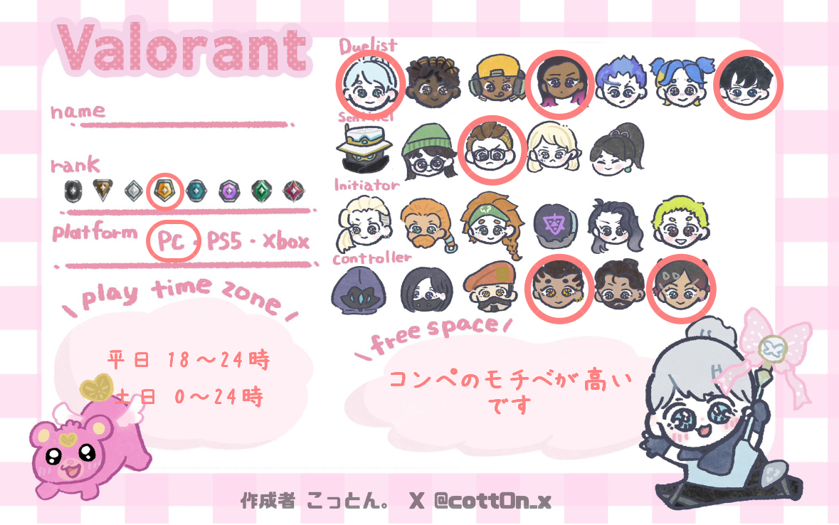 さんの自己紹介カード