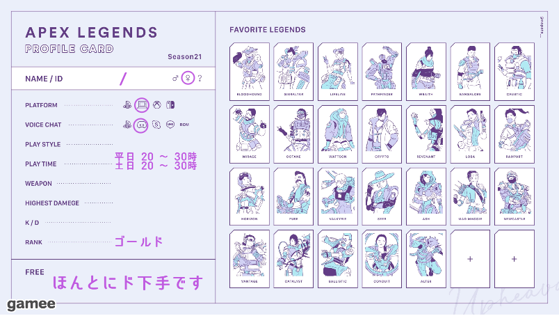  さんの自己紹介カード