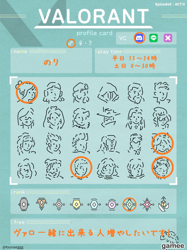 のりさんの自己紹介カード
