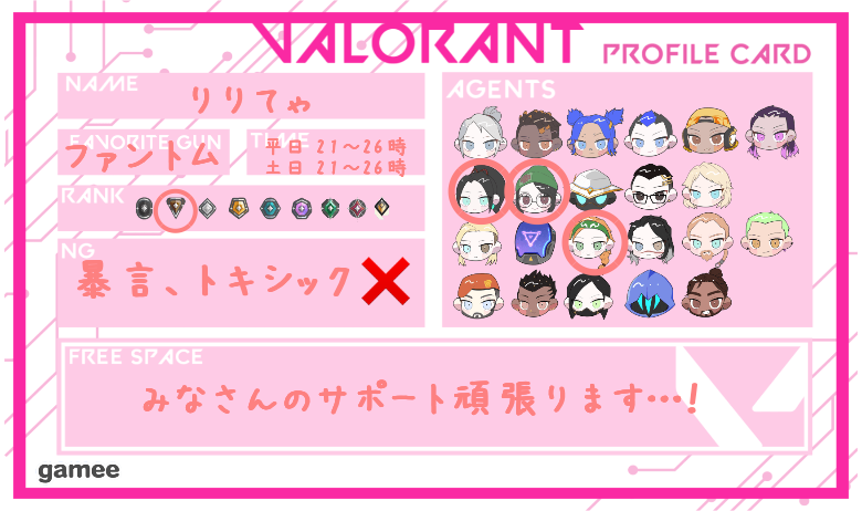 りりてゃさんの自己紹介カード
