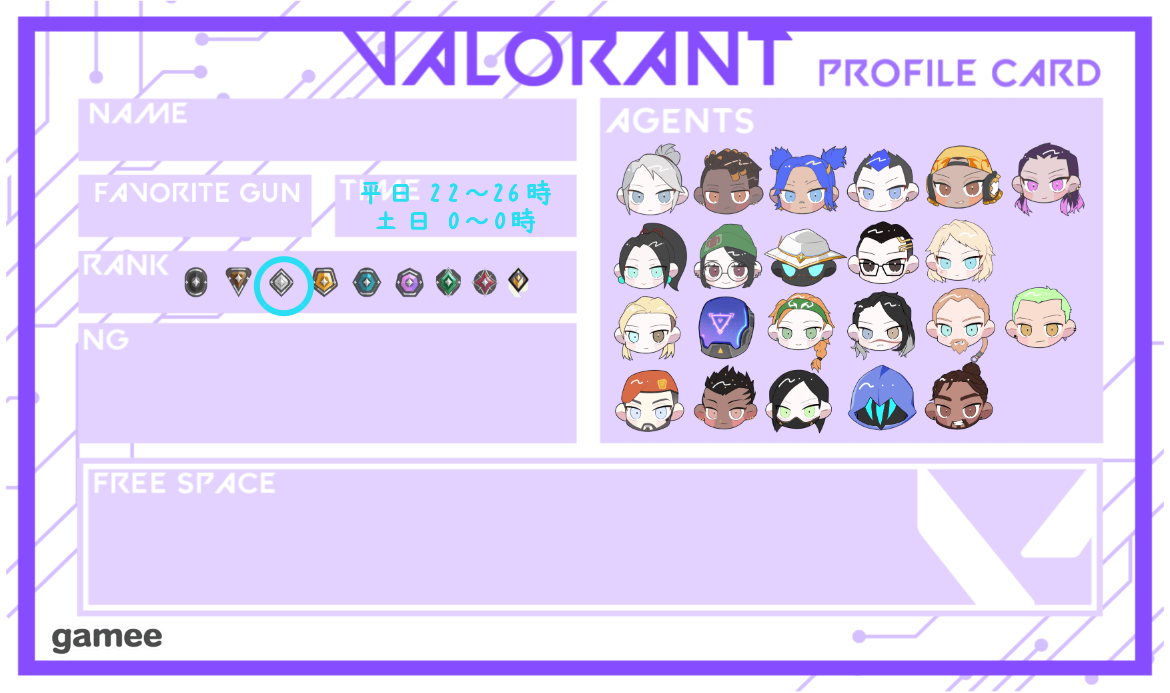 さんの自己紹介カード