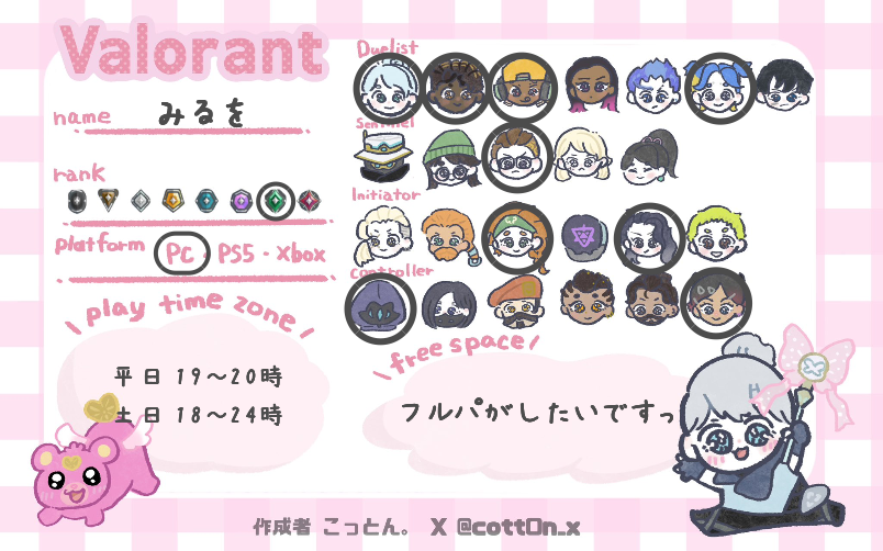 みるをさんの自己紹介カード