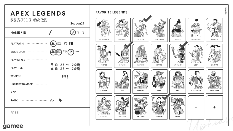 さんの自己紹介カード