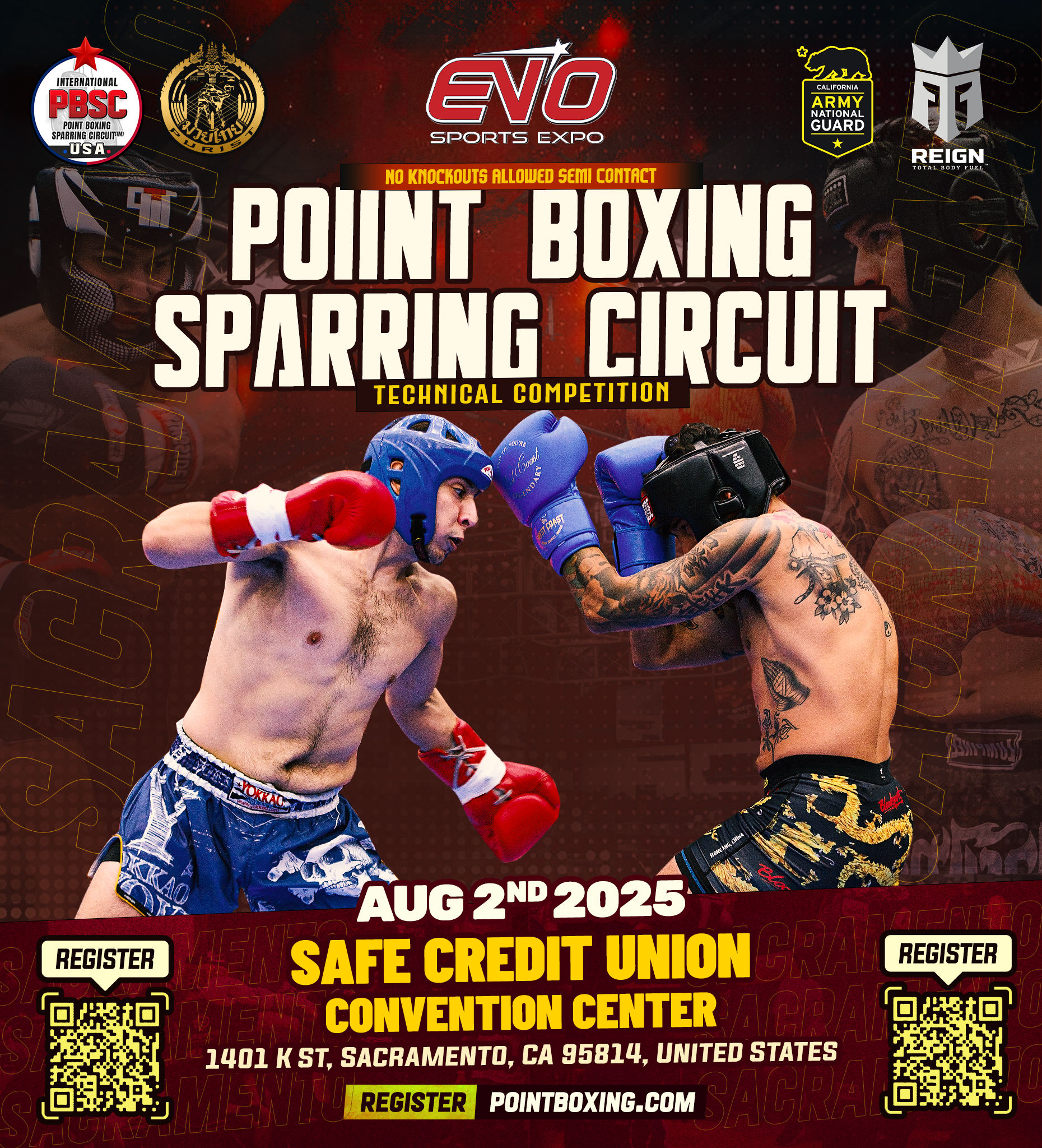 PBSC - POINT BOXING SPARRING CIRCUIT - EVO SPORT, SACRAMENTO, CA