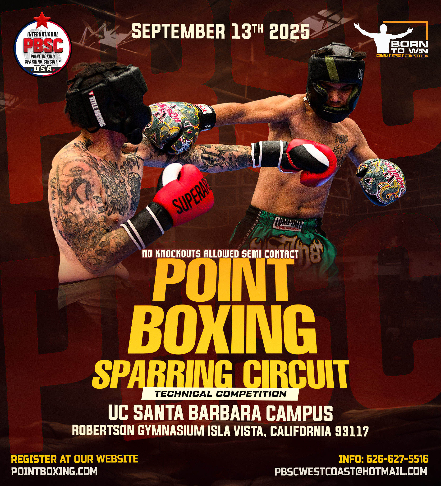 PBSC POINT BOXING SPARRING CIRCUIT - UC SANTA BARBARA, CA