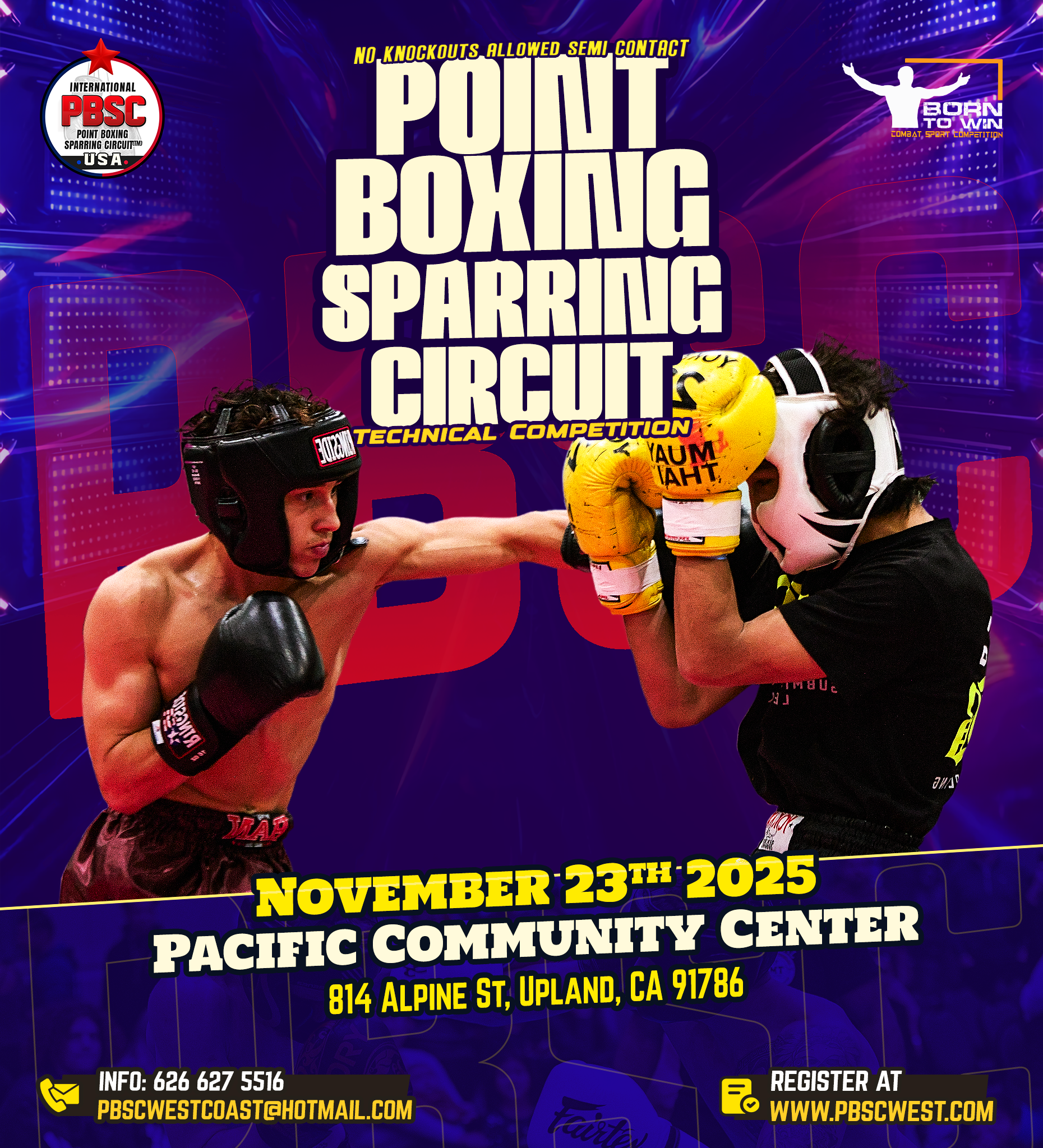PBSC POINT BOXING SPARRING CIRCUIT - UPLAND, CA 