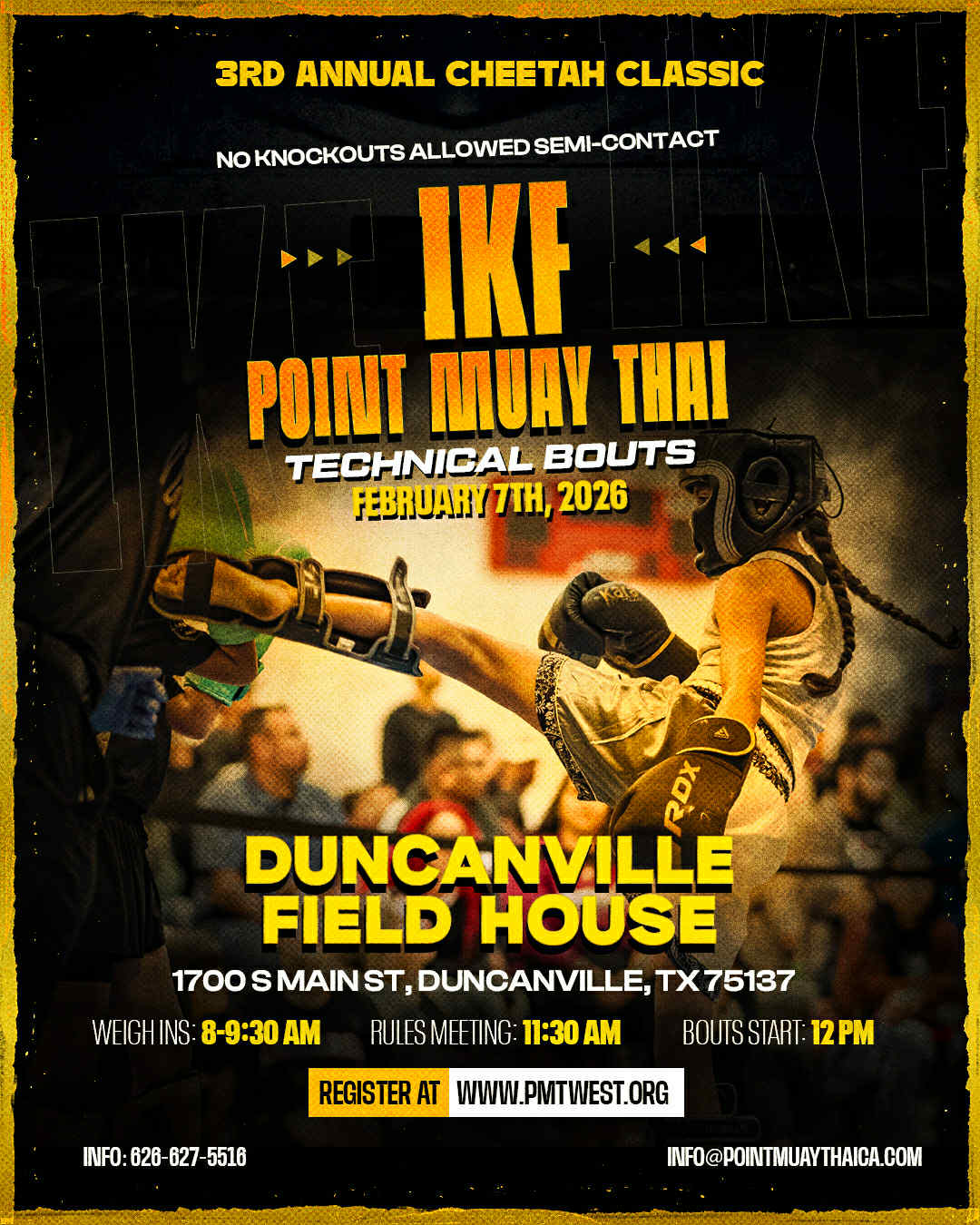 IKF PMT 3rd Annual Cheetah Classic