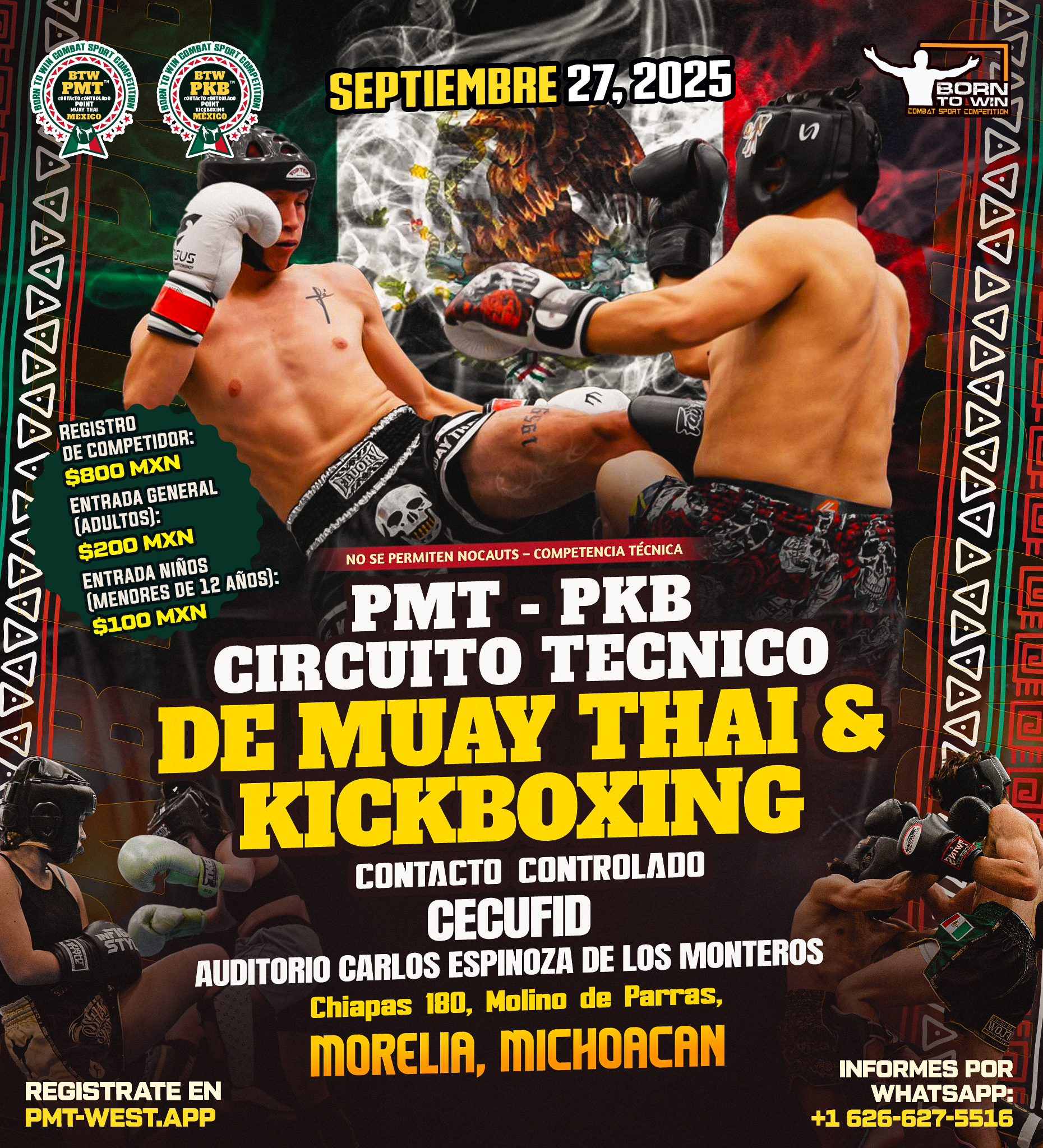 CIRCUITO TÉCNICO DE MUAY THAI Y KICKBOXING - MORELIA, MICH